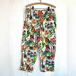 Tropical Print Women's Pajama Pants